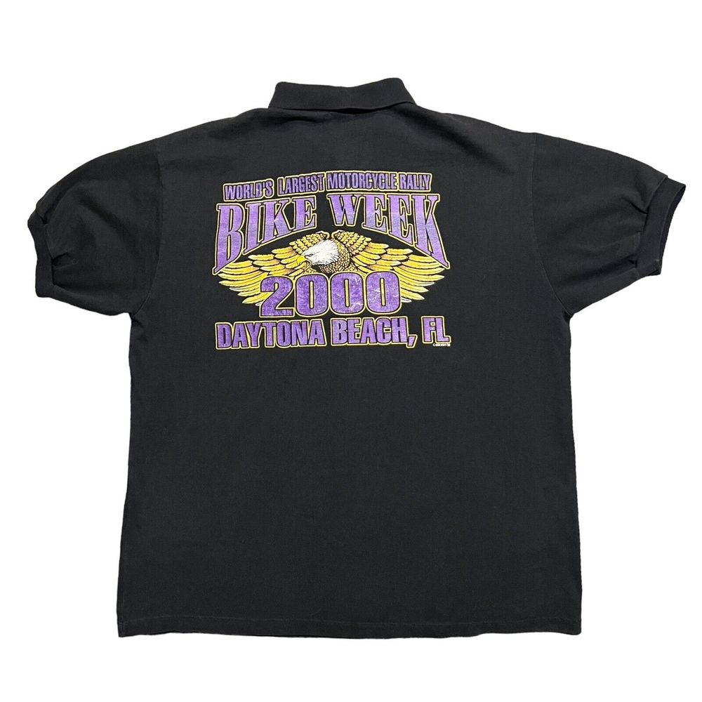 2000 Bike Week Daytona Beach FL T Shirt Size X-Large Black
